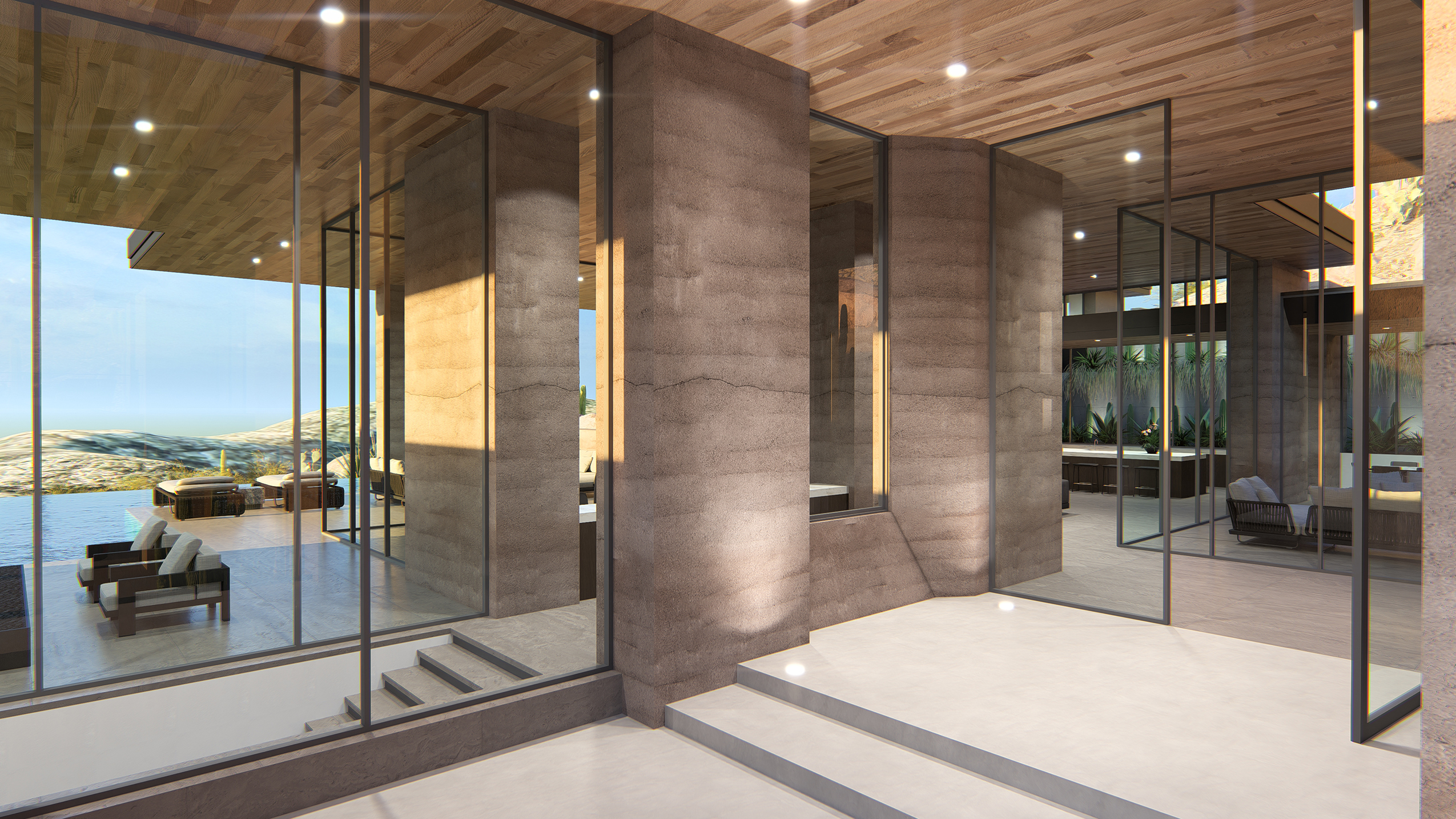 Pario Enclave 4- Interior model of a modern house.